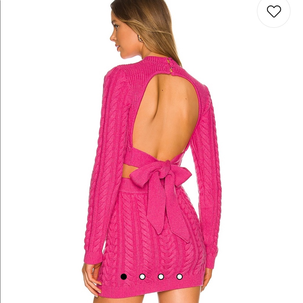 NWT Lovers and Friends Etienne Cropped Cable Knit